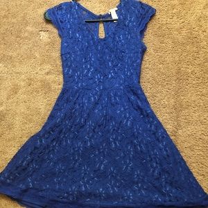 Blue lacey dress